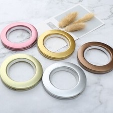 10 X Curtain Punch Eyelet Ring Grommet Roman Rod Circle Plastic Buckle Low Noise