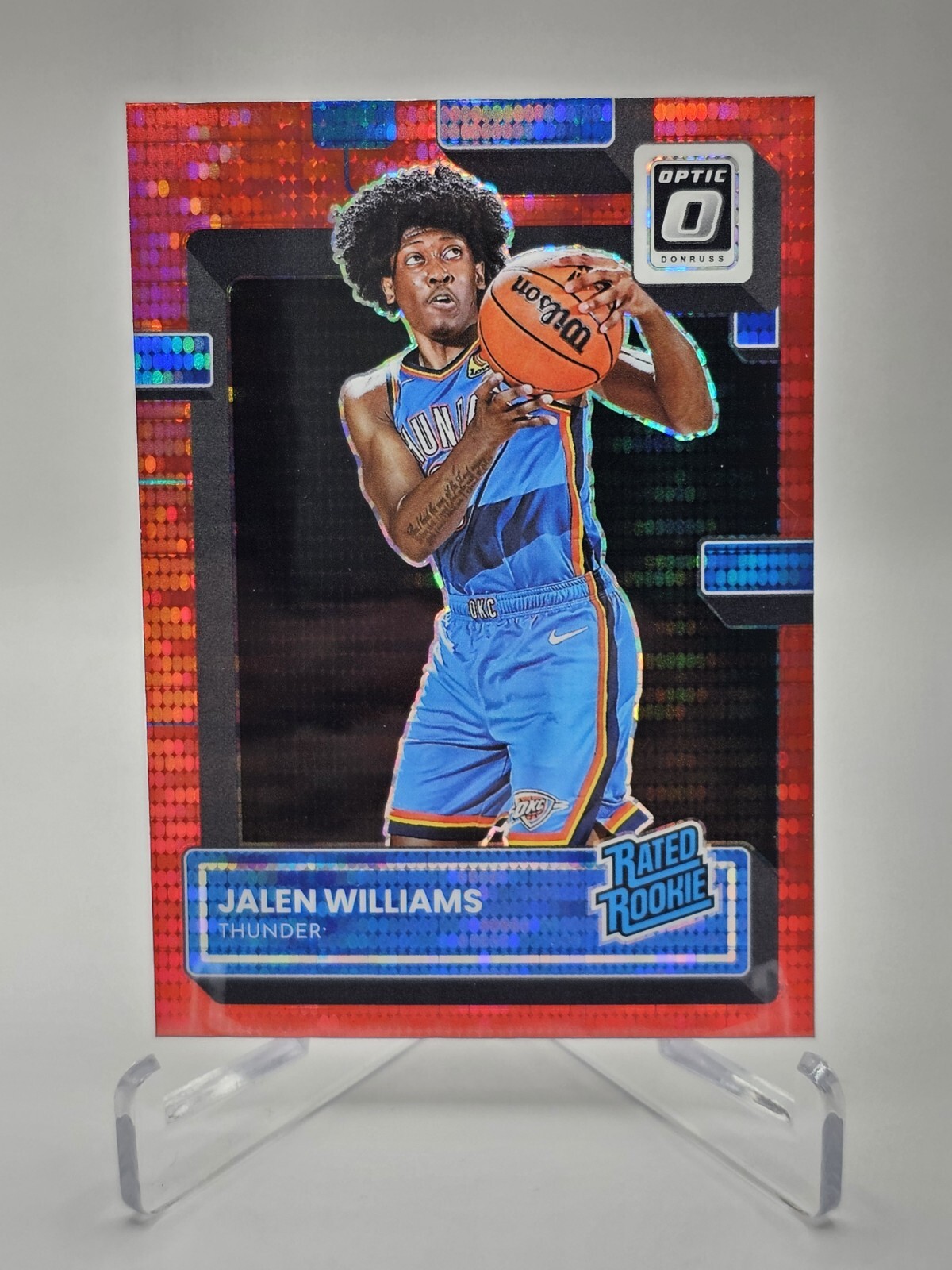 2022-23 Donruss Optic Red Pulsar #235 Jalen Williams RR RC
