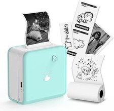 Phomemo M02 Label Maker - Pocket Sticker Bluetooth Inkless Thermal Photo Printer