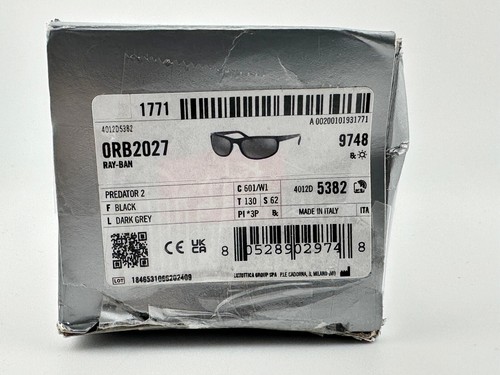 Ray-Ban RB 2027 601/W1 Predator 2 Sunglasses Gloss Black Polarized DeLuxe w/case - Picture 13 of 13