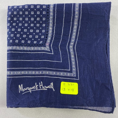 Vintage Margaret Howell Handkerchief Pocket Square Bandana Neckerchief - Picture 5 of 5