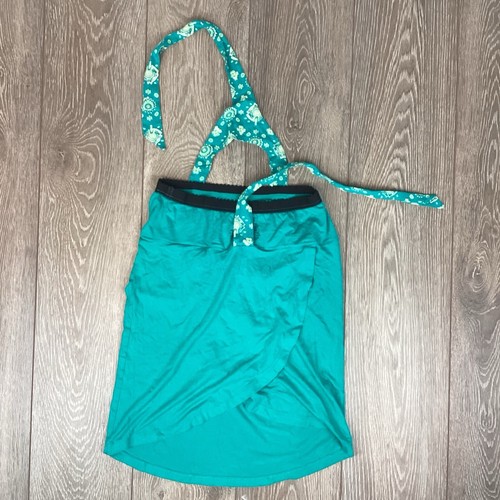 Patagonia Women’s Tie Tank Top Organic Cotton Green Active Workout - Picture 3 of 4