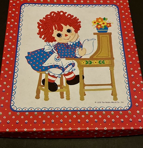 Juego de papelería Raggedy Ann 1976 vintage de Hallmark Set - Imagen 3 de 6