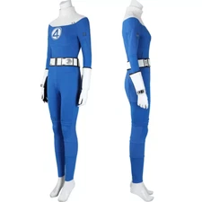 Fantastic Four Invisible Woman Jumpsuit Sue Storm Cosplay Costume Suit Outfit