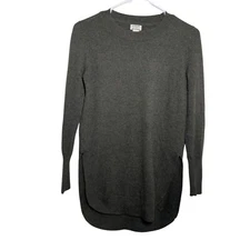 J. Crew Sweater Women's XXS 100% Cashmere Tunic Pullover Knit Crew Neck Top