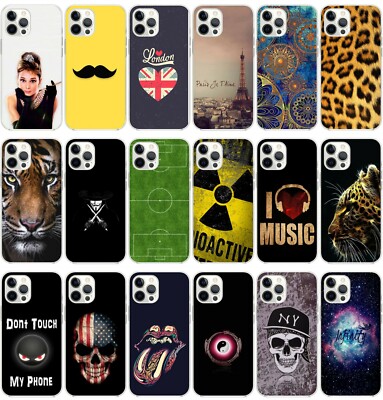 Custodia In Pelle Fantasia Con Protezione 360° Per IPhone 15, 14, 13, 12, 11, X, XR