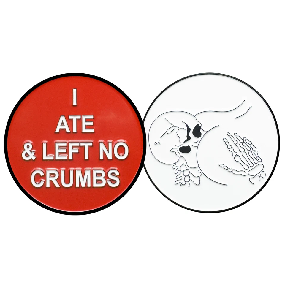 EL18-9 I ate and left no crumbs challenge coin for butthole whisperer fans NYPD - Image 2 of 3
