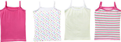 Erwin Müller Mädchen-Unterhemd 4er-Pack Single-Jersey