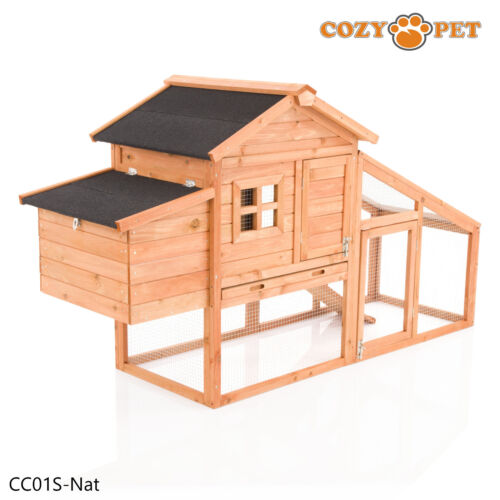 Chicken Coop Cozy Pet Deluxe Hen House Poultry Ark Rabbit Hutch Run Coup CC01S-N - Picture 12 of 12