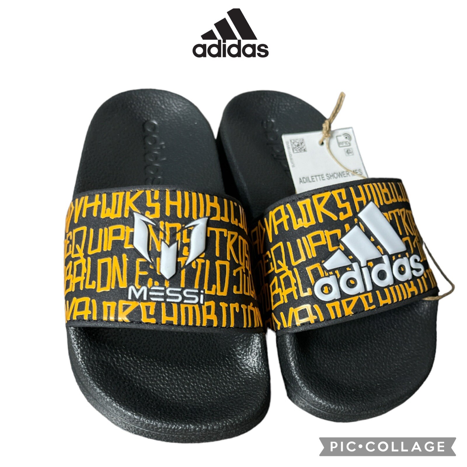 Adidas Messi Adilette Kids Shower Slide 