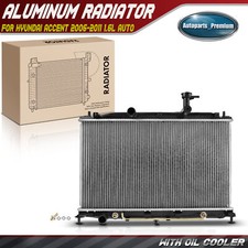 Radiator w/Oil Cooler for Hyundai Accent 2006 2007 2008 2009 2010 2011 1.6L Auto