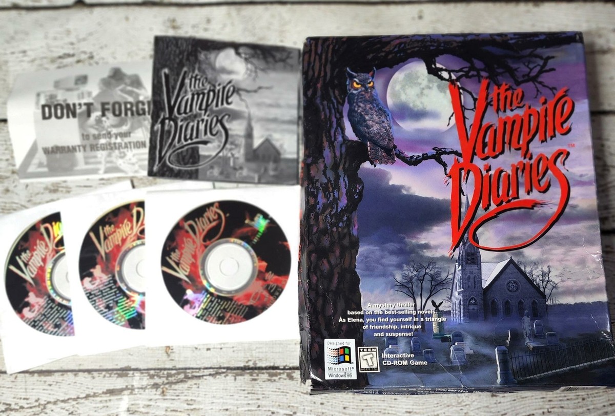 Ultra RARE! The Vampire Diaries Big Box PC Game 1996 Her
