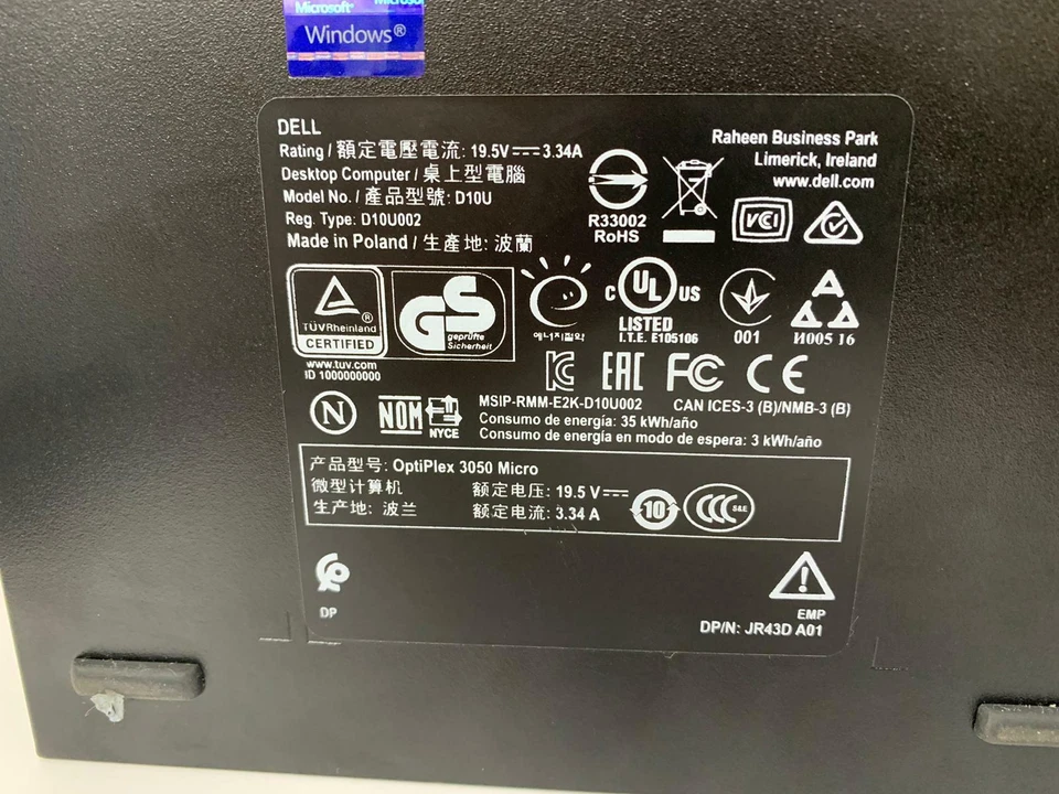 DELL OPTIPLEX 3050 MINI PC i3-6100T 2.5GHz, 8GB RAM WITH HDD CADDY (OFFERS OK) - Image 3 of 3