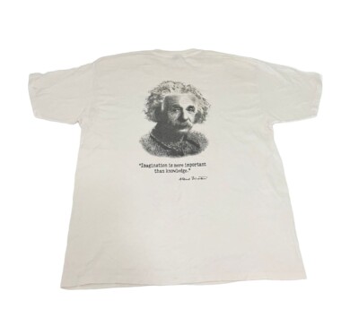Vintage Y2K Imagination is more important than knowledge Einstein T-shirt E=mc2