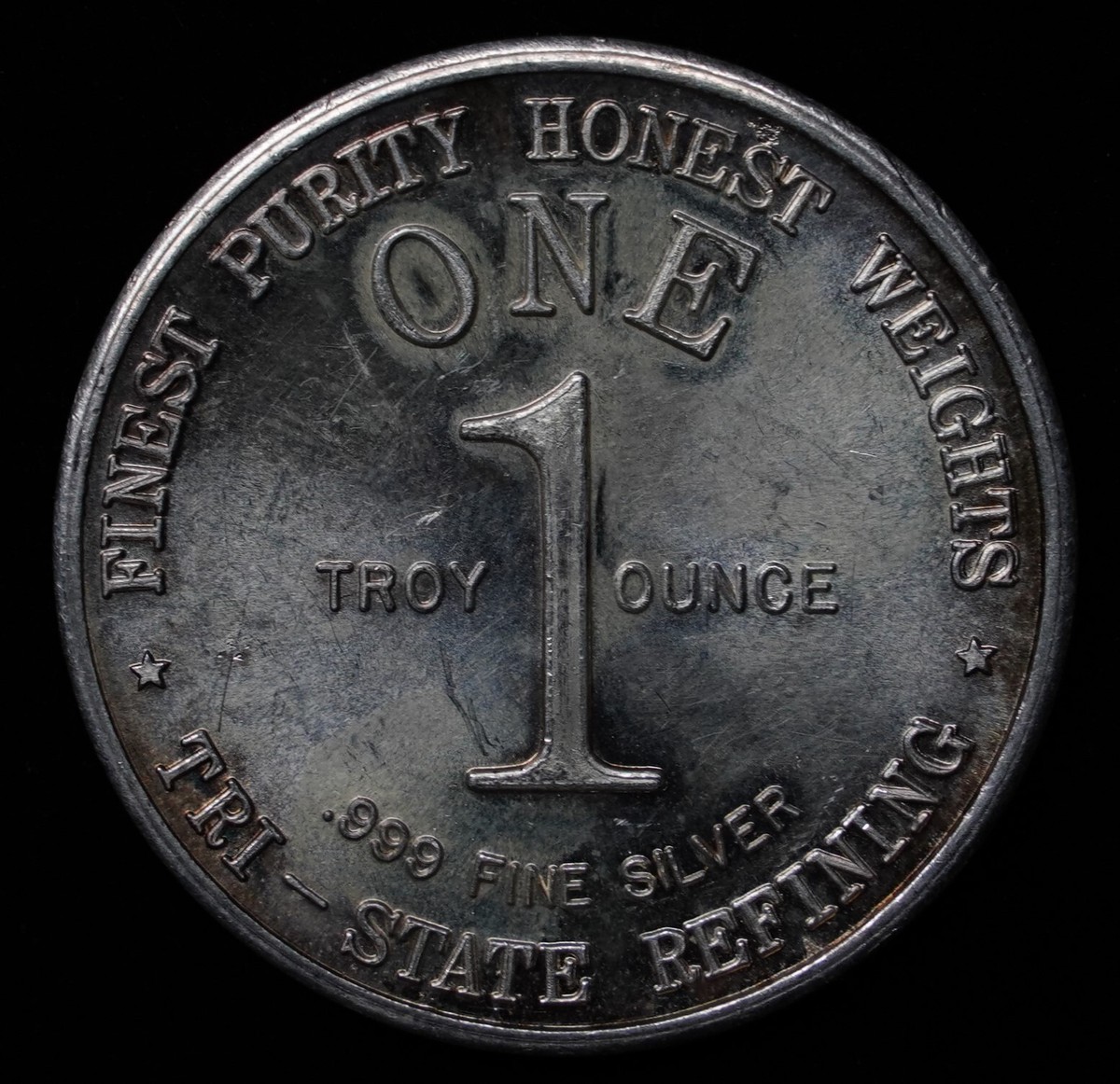 1976 Liberty Bell Eagle American Tri-State Refin 1oz 999 FINE