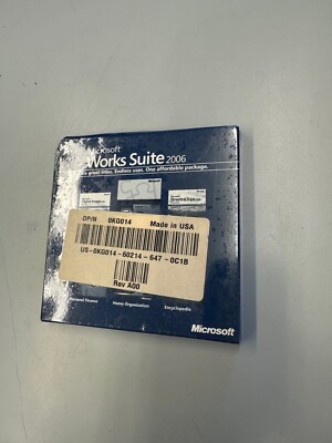 Microsoft Works Suite 2006 DVD Rom PC Computer Program Software - Serial Key