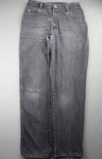 Vintage Women's Gitano Jeans High Waisted Tapered Black Size 14 (30x29)