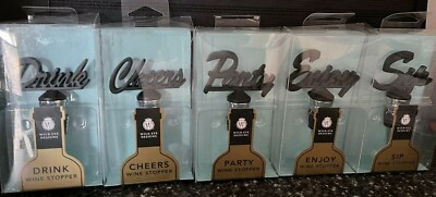 Wine Stoppers Custom Bottle Sip Cheers Enjoy Party Drink Wedding Favors PICK ONE