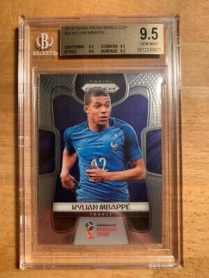 KYLIAN MBAPPE 2018 PANINI Prizm World Cup #80 BGS GEM MINT QUAD 9.5 ROOKIE  CARD | eBay