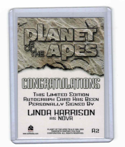 PLANET OF THE APES LINDA HARRISON A2 AUTOGRAPH - 第 2/2 張圖片