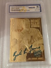 1997 Score Board Brett Favre 23kt Gold Card 1 Of 10000 Graded 10 Mint Gem