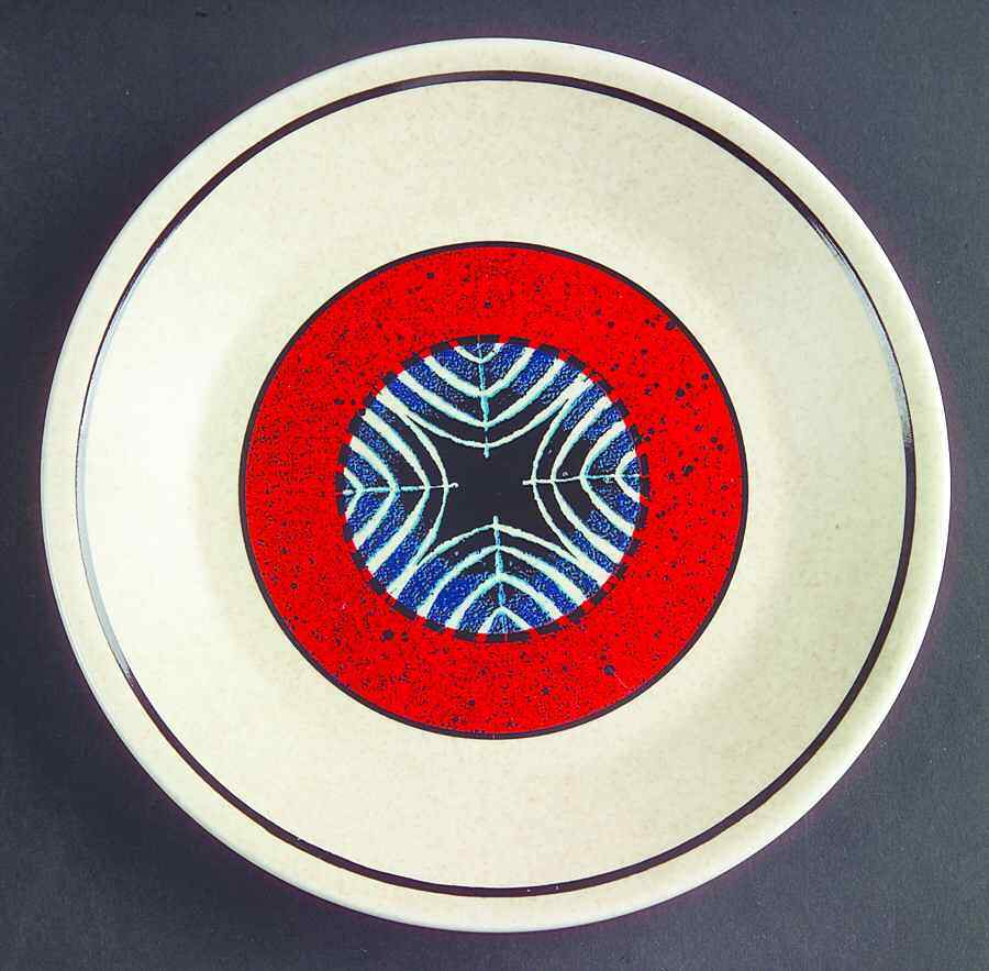 Lenox Staccato Red and Blue Bread & Butter Plate 311557