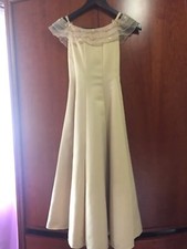 Amber Celeste Girls Gown Dress Gold size 12