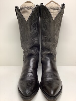 V2 VTG MENS JUSTIN COWBOY GREENISH BLACK BOOTS SIZE 9 D | eBay