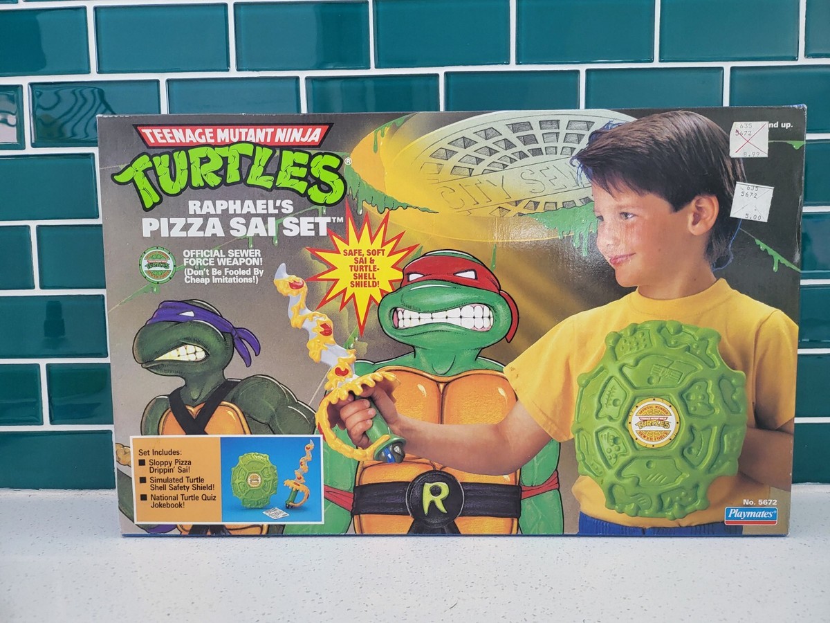 reiaiyui 様 FTCセット TMNT Raphael's Pizza Sai Set (Sealed) 1991 Playmates Teenage