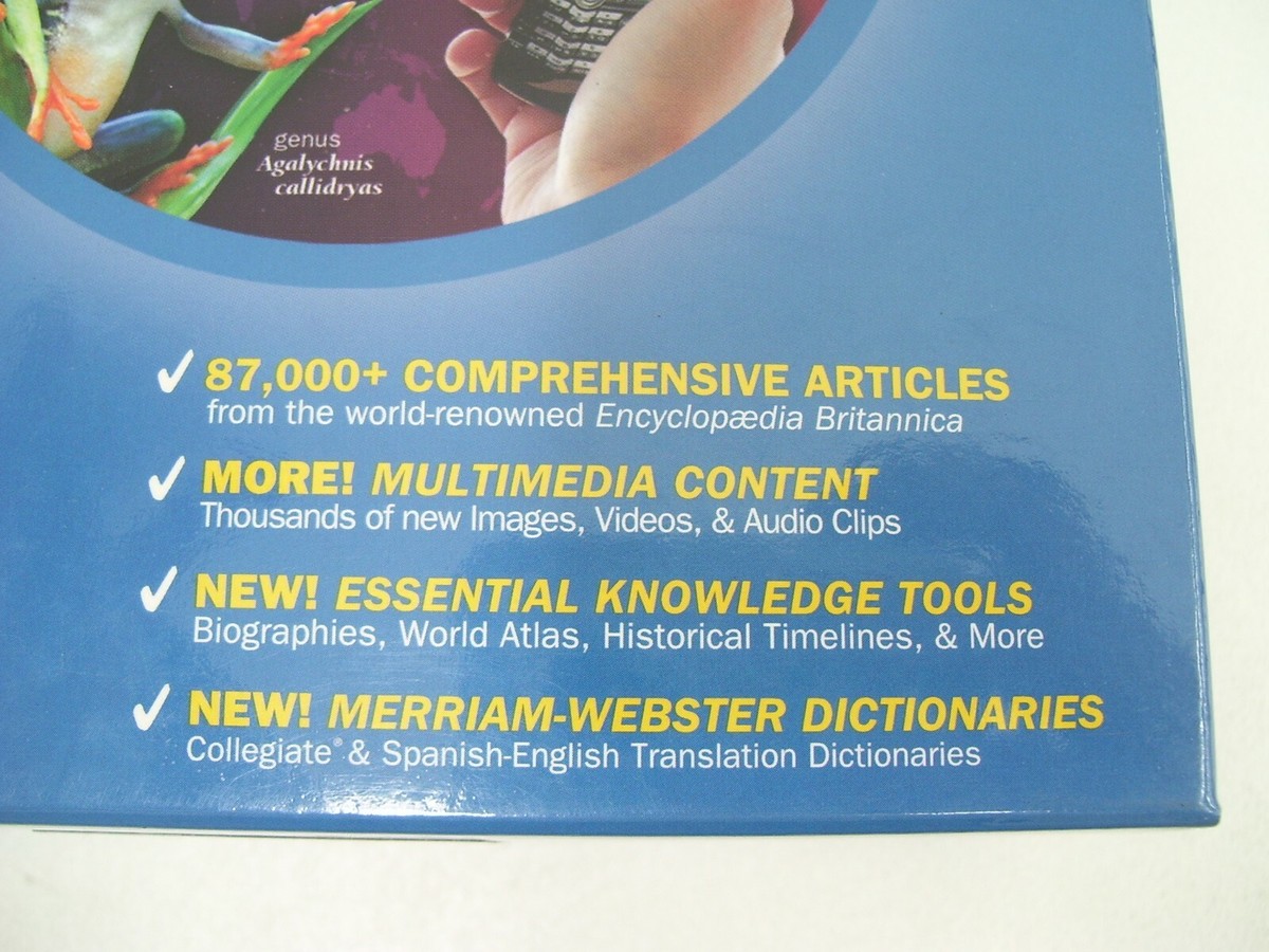 ENCYCLOPEDIA BRITANNICA 2010 DIGITAL DELUXE REFERENCE SUITE