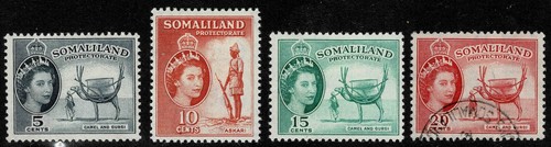 Somaliland Protective 1953 Local Motives - Part Set Of Four Stamps - MH/Used