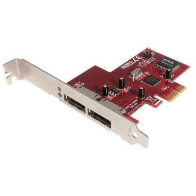 StarTech PEXESATA2 2 Port PCI Express eSATA Controller Adapter Card - 2 x 7-pin