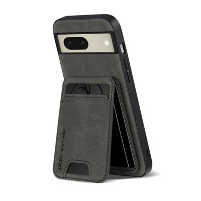 Card Bracket PU Leather TPU 2IN1 Back Case For Google Pixel 9 Pro XL 8 8A Cover