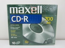 10-Pack Maxell CD-R 700 MB/80 Minute/16X Discs