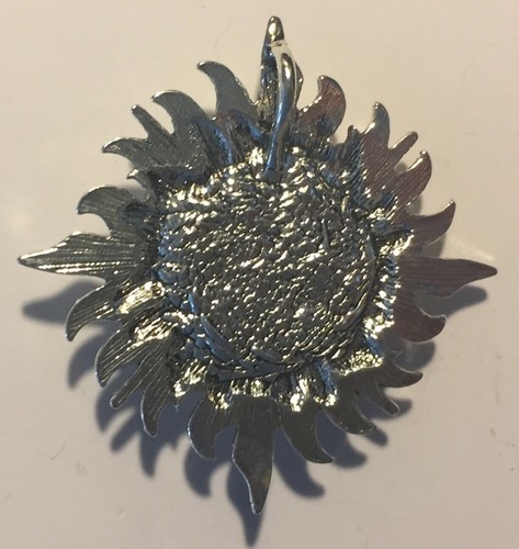 Sun 1 1/2” Real Butterfly Pendant Tan Black W/ 28” Silver Chain B3 - Imagen 2 de 2