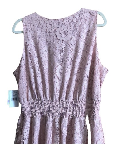 Danny & Nicole Rose Glitter Lace Overlay Trapeze Dress Size 18 NWT - Picture 10 of 13
