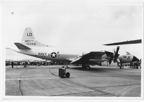 Orig. Photo LOCKHEED P-3B ORION 153441 US Navy LD-8 Military Aircraft Turbo 1977