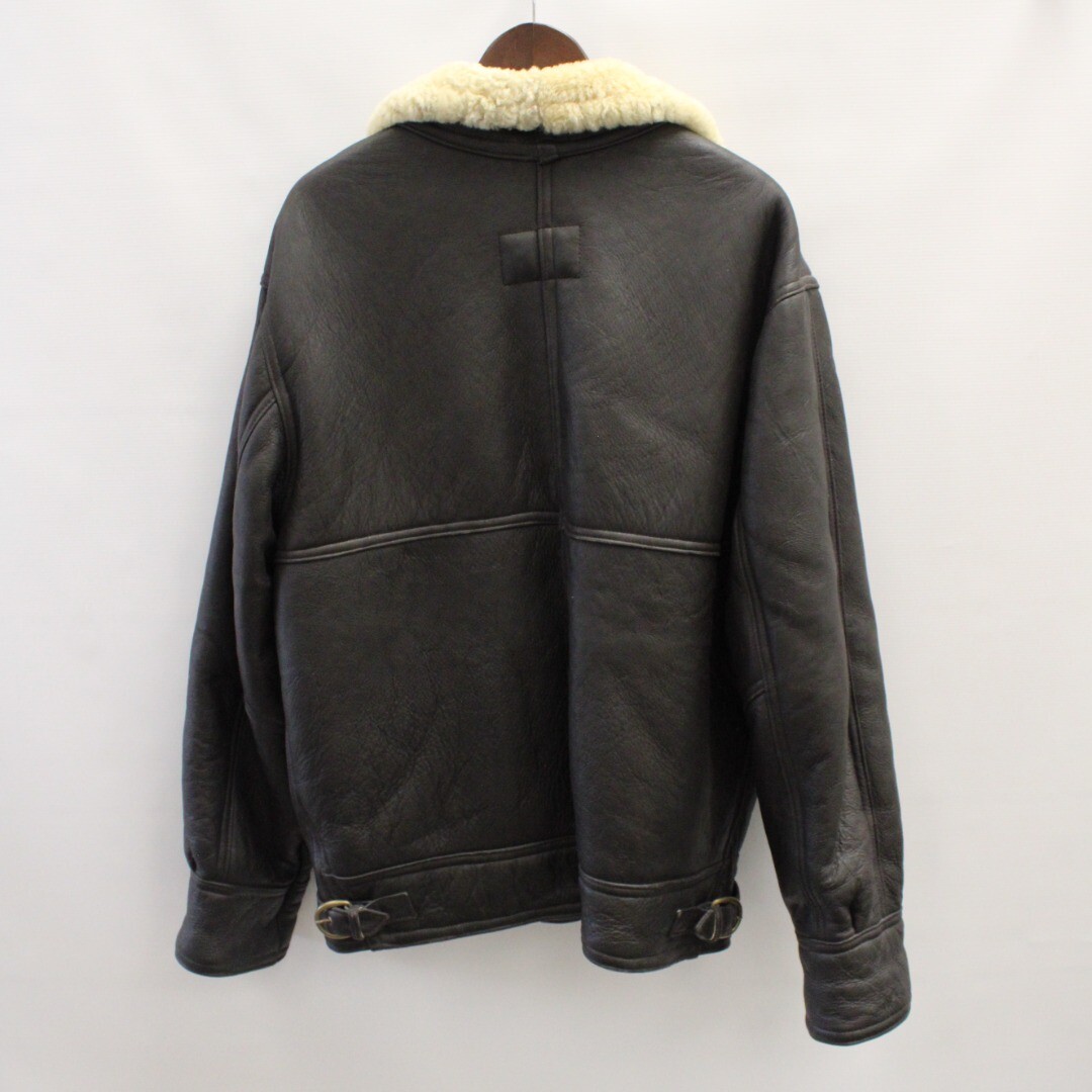 Men's LAKELAND Dark Brown Lined Biker Jacket Size 46"Chest