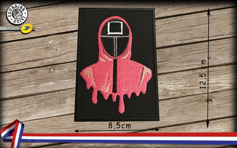 Patch Écusson squid game carré 12,5cm x 8.5cm - Photo 1/1