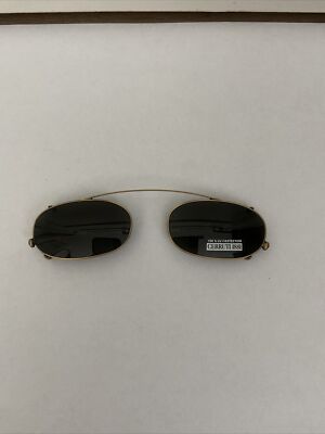 CERUTTI 1881 Gold Eyeglasses Clip on Sunglasses Frame C2578 48-18