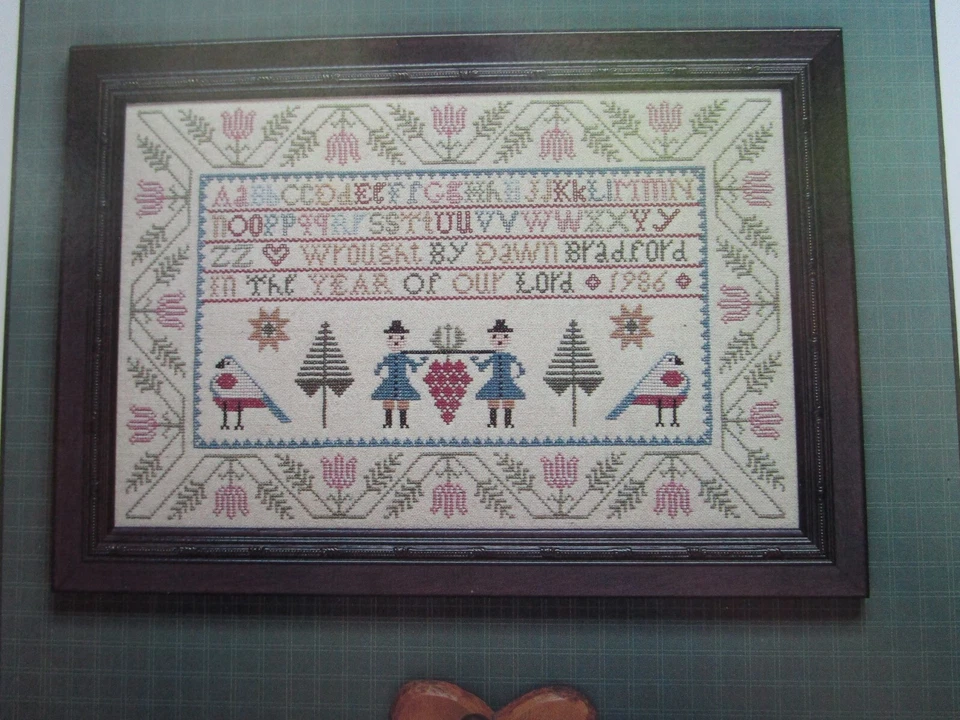 Sheepish Designs The Little Fat Birds Sampler Cross Stitch Dawn Bradford 1987 - Image 2 of 4