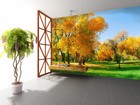 3D Gelber Wald H3663 Tapete Wandbild Selbstklebend Abnehmbare Aufkleber Erin