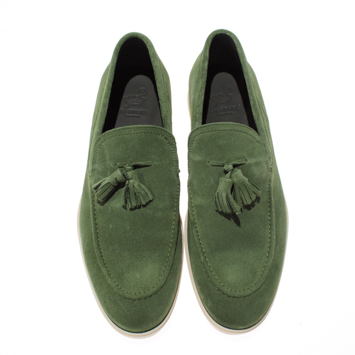 Pastori NWB Quintillius Suede Loafers / Drivers Size 44.5 US 11.5 in Agave Green Pastori NWB Quintillius Suede Loafers / Drivers Size 44 US  main image 2
