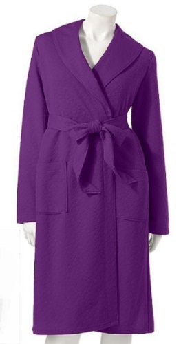 Apt. 9 Sleepwear Robe ~ Size Medium (8-10) ~ Purple ~ New With Tags - Picture 1 of 7