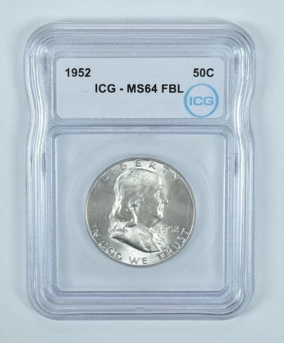 1952 Franklin Half Dollar MS64 FBL ICG *0465