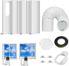 Portable Air Conditioner Window Vent Kit with 5.9" Exhaust Hose Portable AC