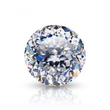 1.0ct Lab Grown Diamond Moissanite D Flawless Russian (6.5mm) with GRA Cert.