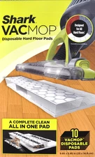 Shark VACMOP Disposable Hard Floor Vacuum and Mop Pad Refills 10 Pads