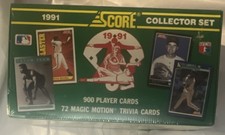 Score 1991 MLB Collector Set 900 Cards Magic Motion Trivia Cooperstown Vintage