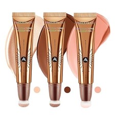 3PC Liquid Contour Blush Highlighter Beauty Wand Set - Smooth  B0D2HPPX89